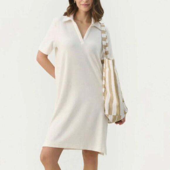 H&M Cream Knit Oversized Costal Summer Dress - Picture 1 of 5
